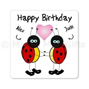 Personalised Happy Birthday Ladybird Magnet